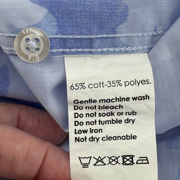 Old Tejas Camouflage Mens Short Sleeve Shirt XL Gulf Blue Texas Fishing Camo - Picture 3 of 11